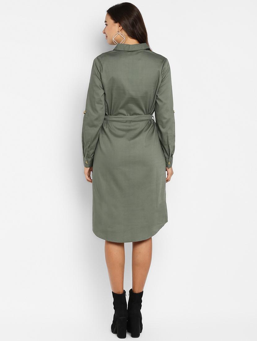 tie front button-up coat dress - 16952692 - Zoom Image - 3