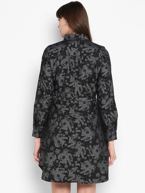 tie front floral shirt dress - 16952696 - Standard Image - 3