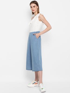 single shoulder laced jumpsuit - 16952702 - Standard Image - 2