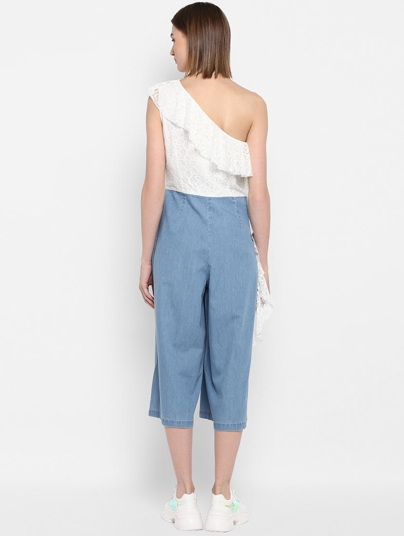single shoulder laced jumpsuit - 16952702 - Zoom Image - 3