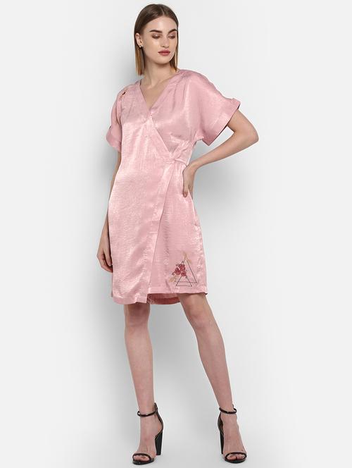 overlap neck wrap romper - 16952704 - Standard Image - 1