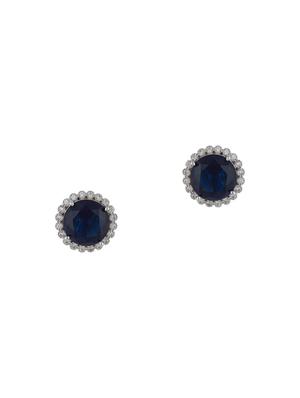 blue metal studs earring - 16952811 - Standard Image - 3