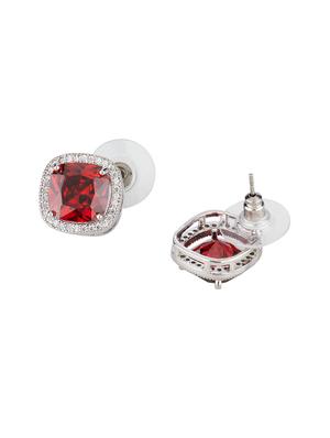 red metal studs earring - 16952812 - Standard Image - 2