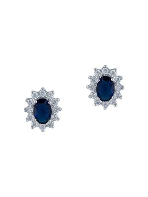 blue metal studs earring - 16952816 - Standard Image - 3