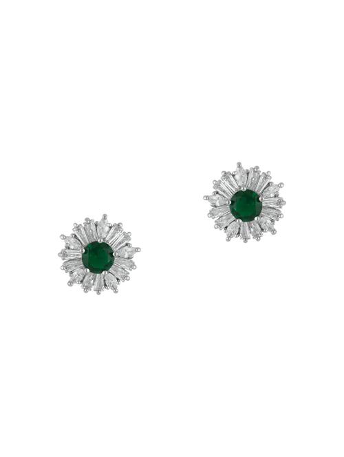 green metal studs earring - 16952817 - Standard Image - 1