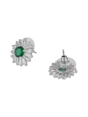 green metal studs earring - 16952817 - Standard Image - 2