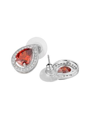 red metal studs earring - 16952819 - Standard Image - 2