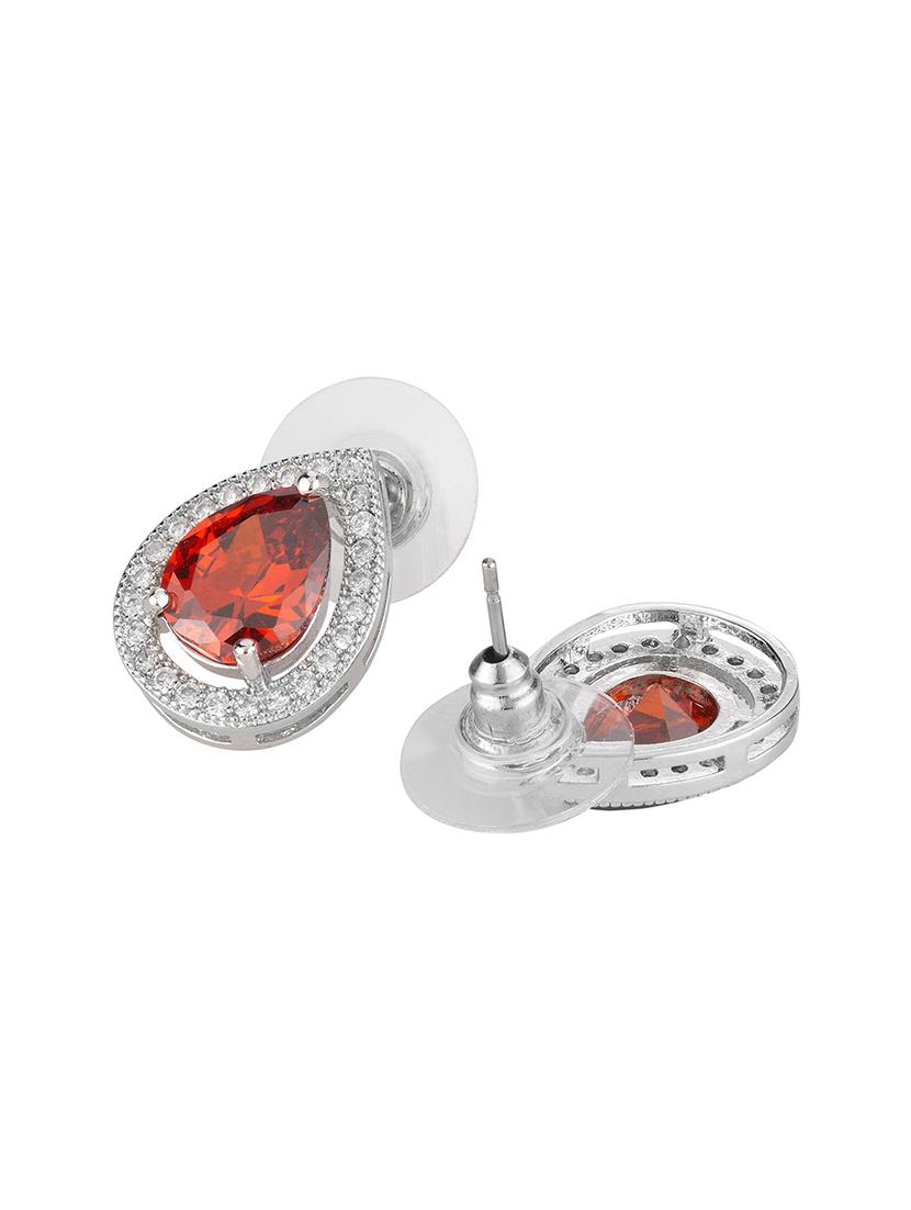 red metal studs earring - 16952819 - Zoom Image - 2