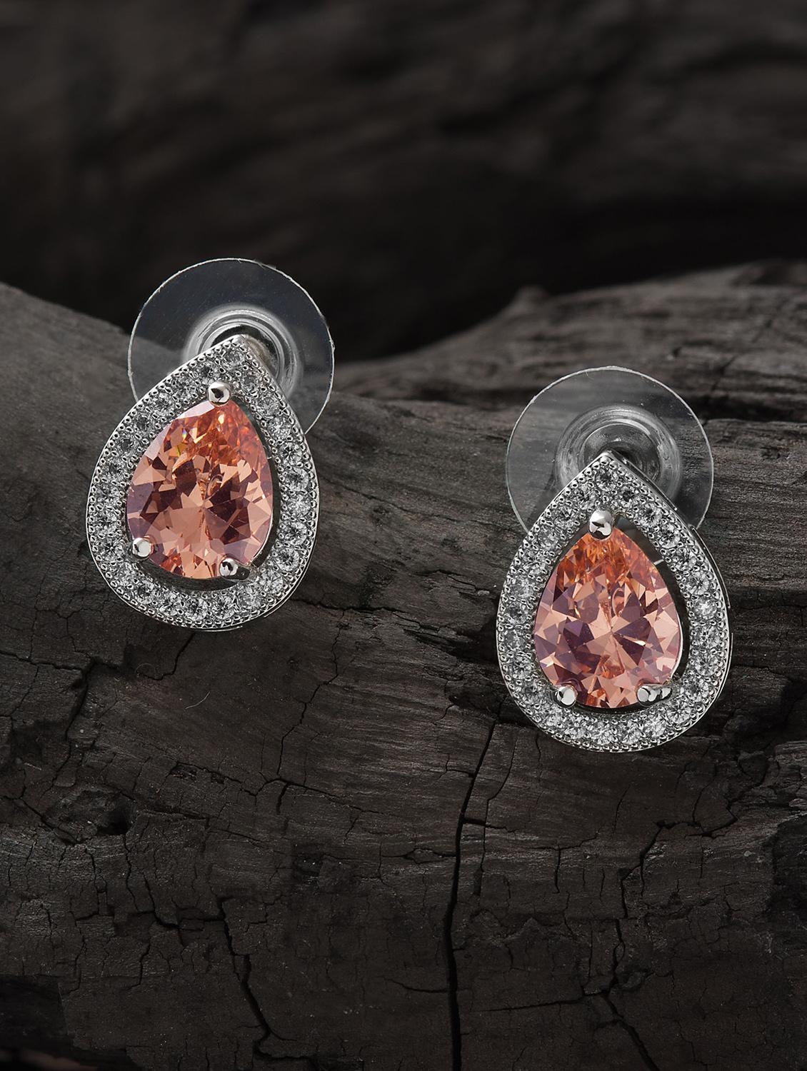 brown metal studs earring - 16952822 - Zoom Image - 3