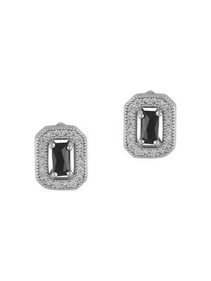 black metal studs earring - 16952823 - Standard Image - 3