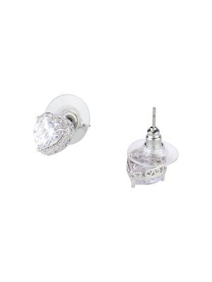 silver metal studs earring - 16952825 - Standard Image - 2