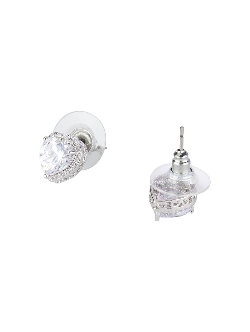 silver metal studs earring - 16952825 - Zoom Image - 2