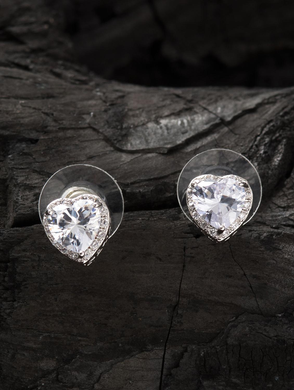 silver metal studs earring - 16952825 - Zoom Image - 3