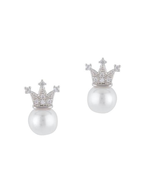 silver metal studs earring - 16952826 - Very Small Image - 1