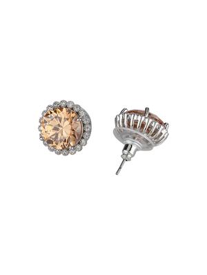 brown metal studs earring - 16952827 - Standard Image - 2