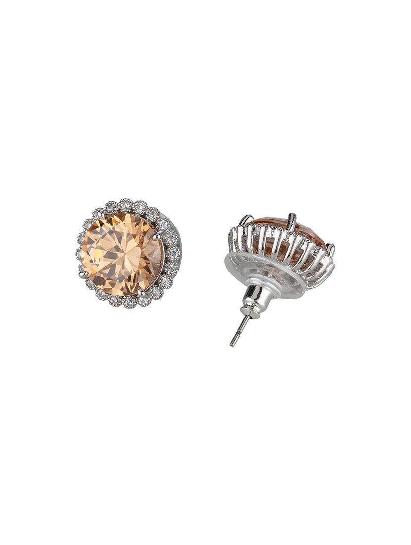 brown metal studs earring - 16952827 - Zoom Image - 2