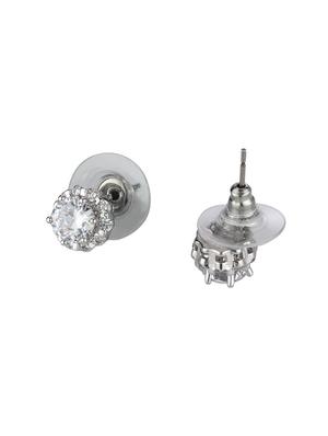 silver metal studs earring - 16952830 - Standard Image - 2