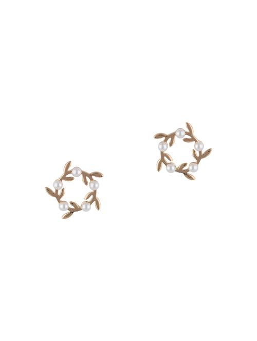 gold metal drop earring - 16952837 - Standard Image - 1