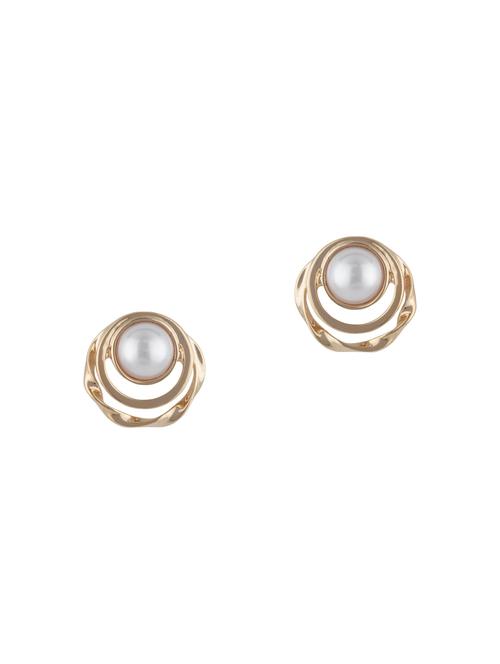 gold metal studs earring - 16952842 - Very Small Image - 1