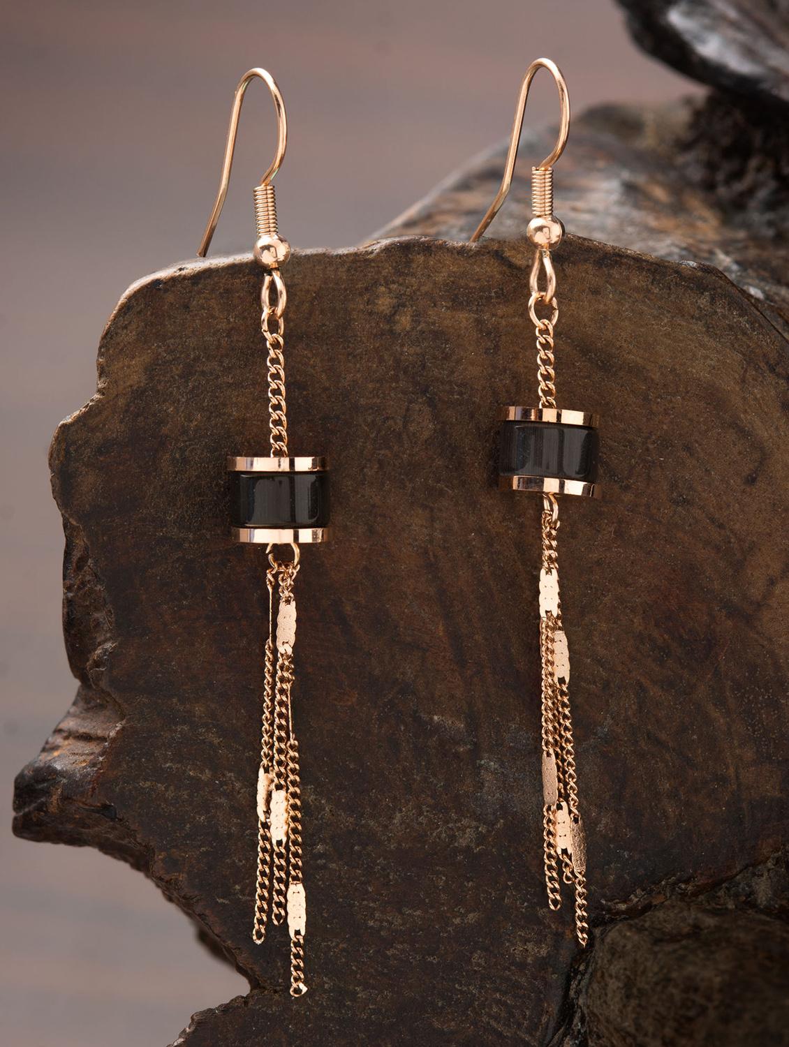 black metal drop earring - 16952844 - Zoom Image - 1