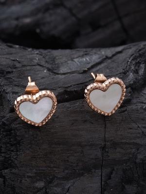 gold metal studs earring - 16952845 - Standard Image - 3
