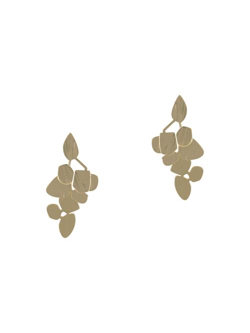 gold metal drop earring - 16952847 - Standard Image - 1
