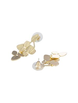 gold metal drop earring - 16952847 - Standard Image - 2