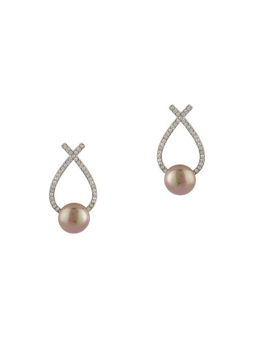 brown metal drop earring - 16952858 - Standard Image - 1
