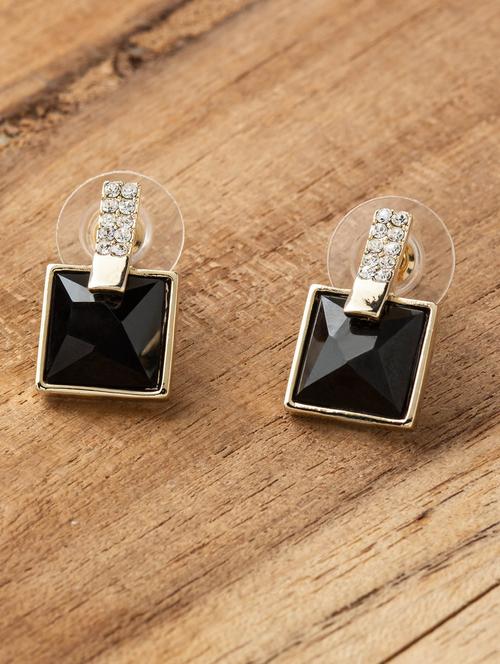 black metal studs earring - 16952860 - Standard Image - 1