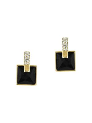 black metal studs earring - 16952860 - Standard Image - 3