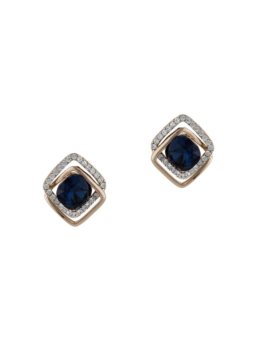 blue metal studs earring - 16952861 - Zoom Image - 3