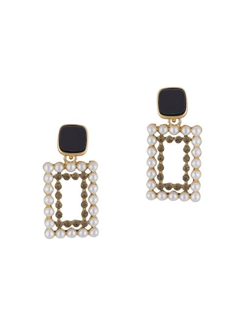 white metal drop earring - 16952862 - Standard Image - 1