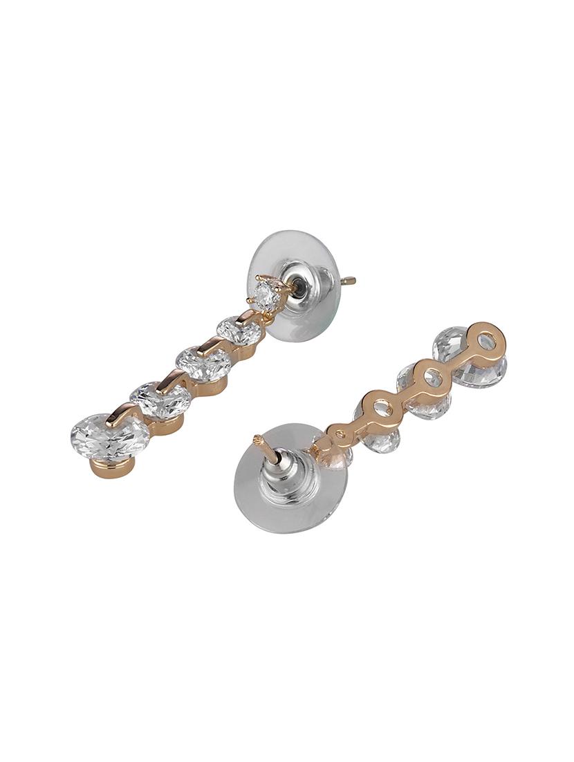 silver metal drop earring - 16952865 - Zoom Image - 2