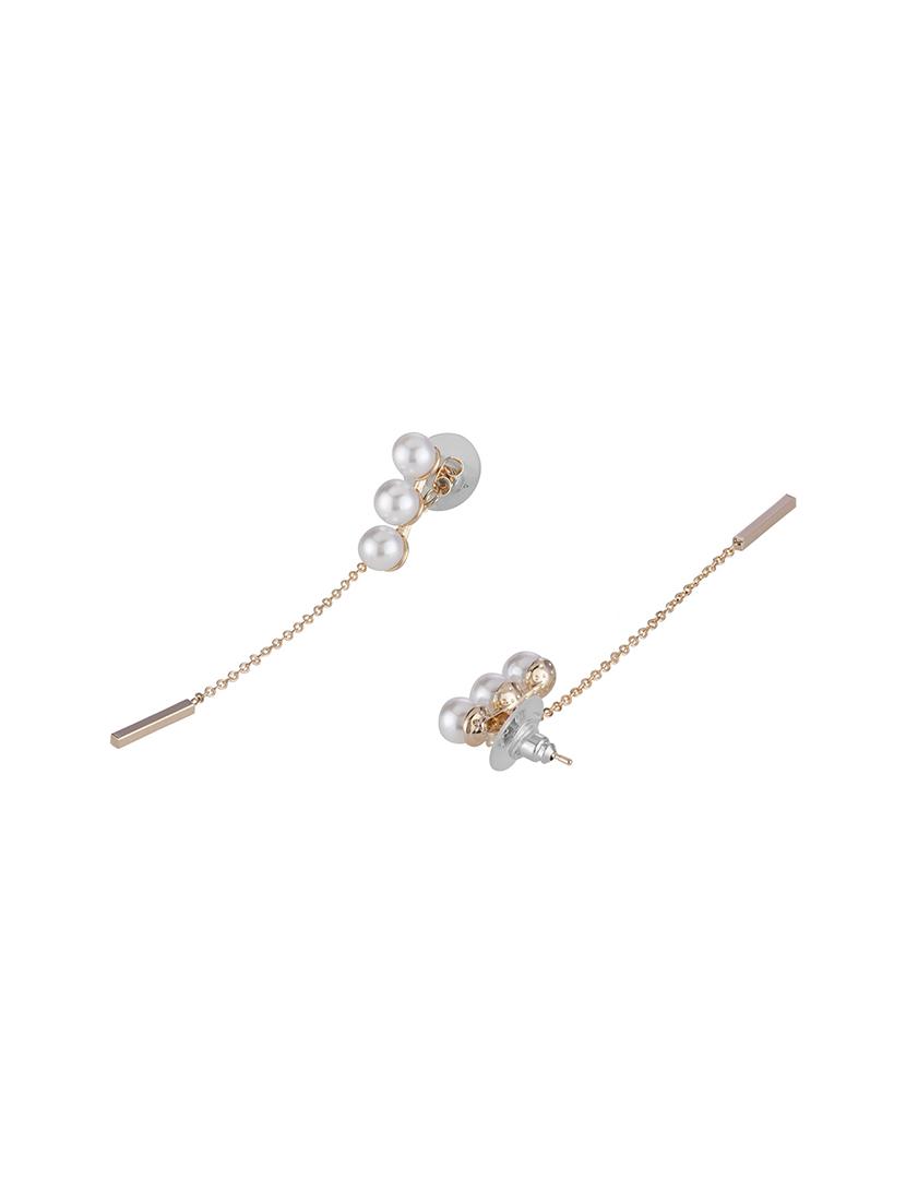white metal drop earring - 16952869 - Zoom Image - 2