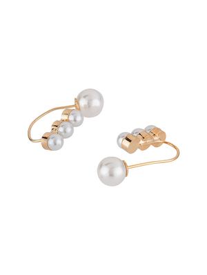 white metal drop earring - 16952870 - Standard Image - 2