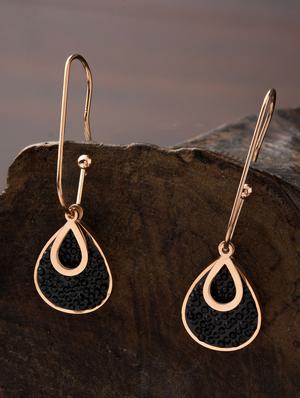 black metal drop earring - 16952873 - Standard Image - 3