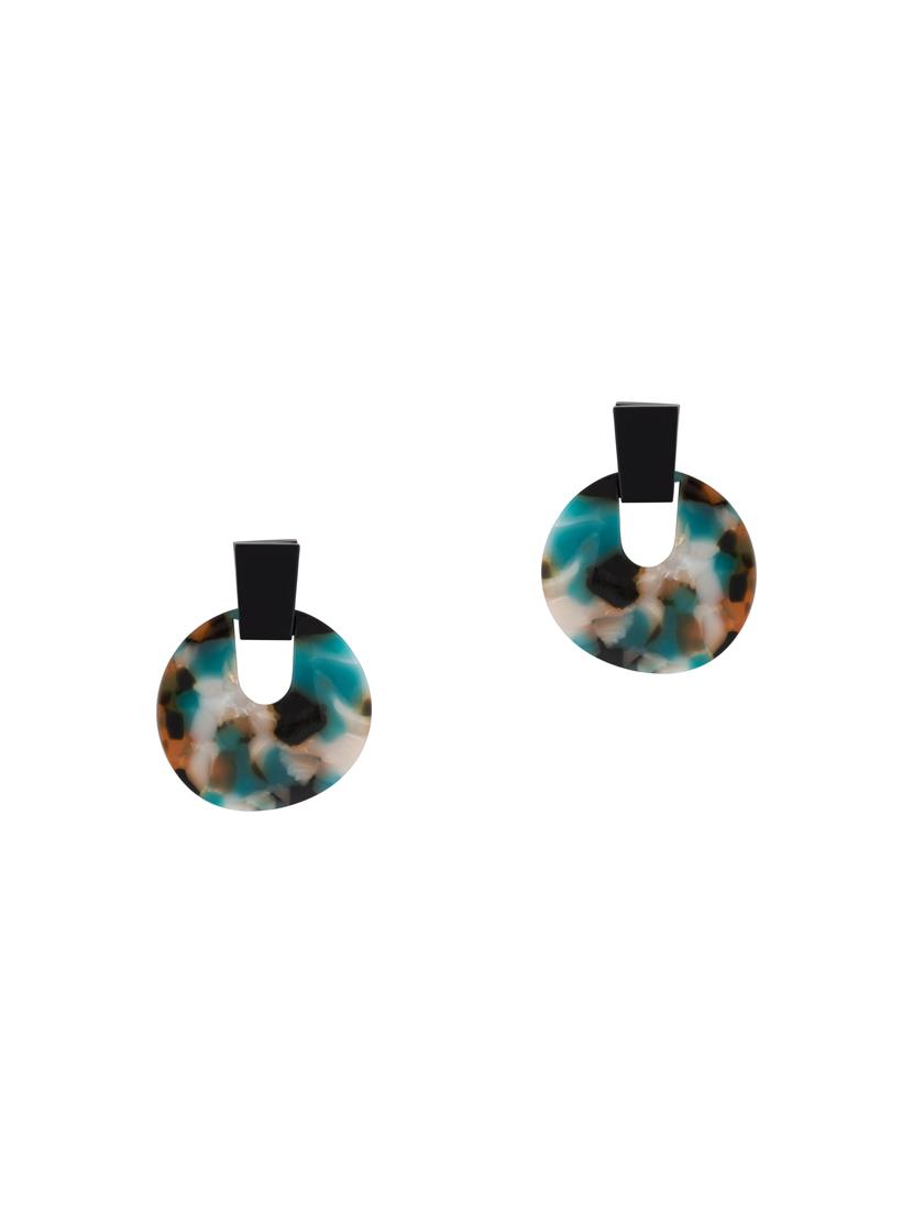 blue metal drop earring - 16952875 - Zoom Image - 1