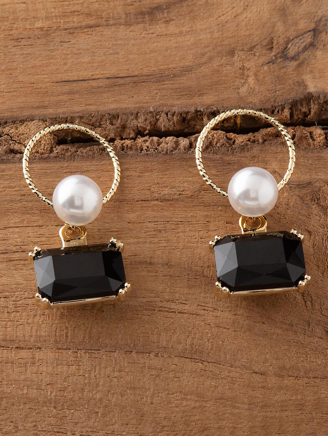 black metal drop earring - 16952881 - Zoom Image - 1