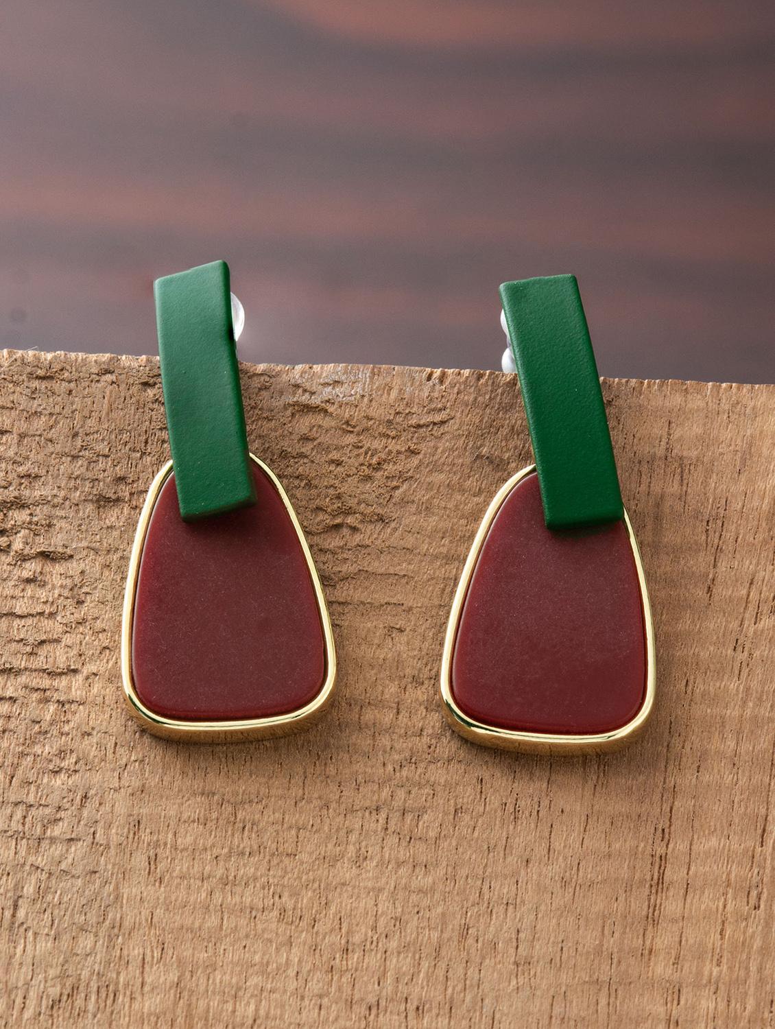 multi colored metal drop earring - 16952885 - Zoom Image - 1