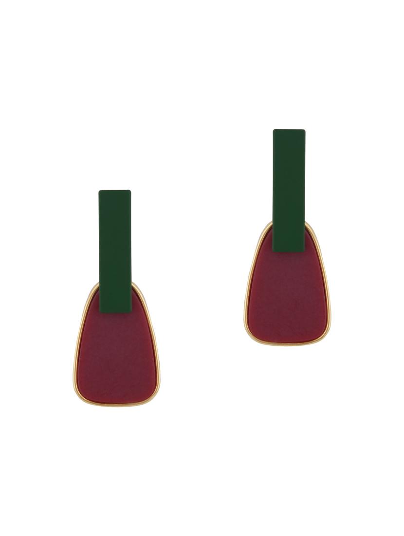 multi colored metal drop earring - 16952885 - Zoom Image - 3
