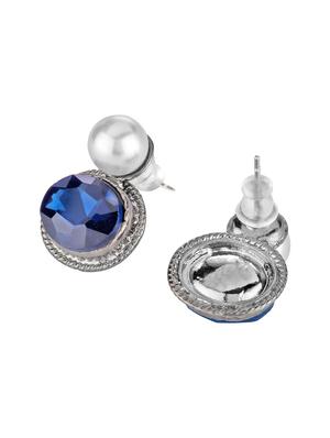 blue metal studs earring - 16952887 - Standard Image - 2