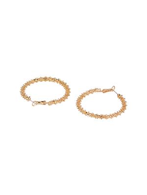 gold metal hoop earring - 16952899 - Standard Image - 2