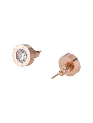 gold metal studs earring - 16952907 - Standard Image - 2