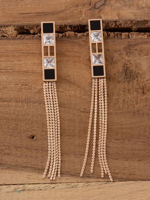black metal drop earring - 16952910 - Very Small Image - 1