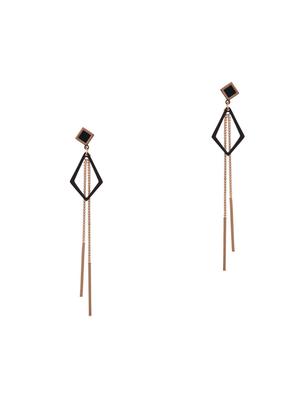 black metal drop earring - 16952914 - Standard Image - 3