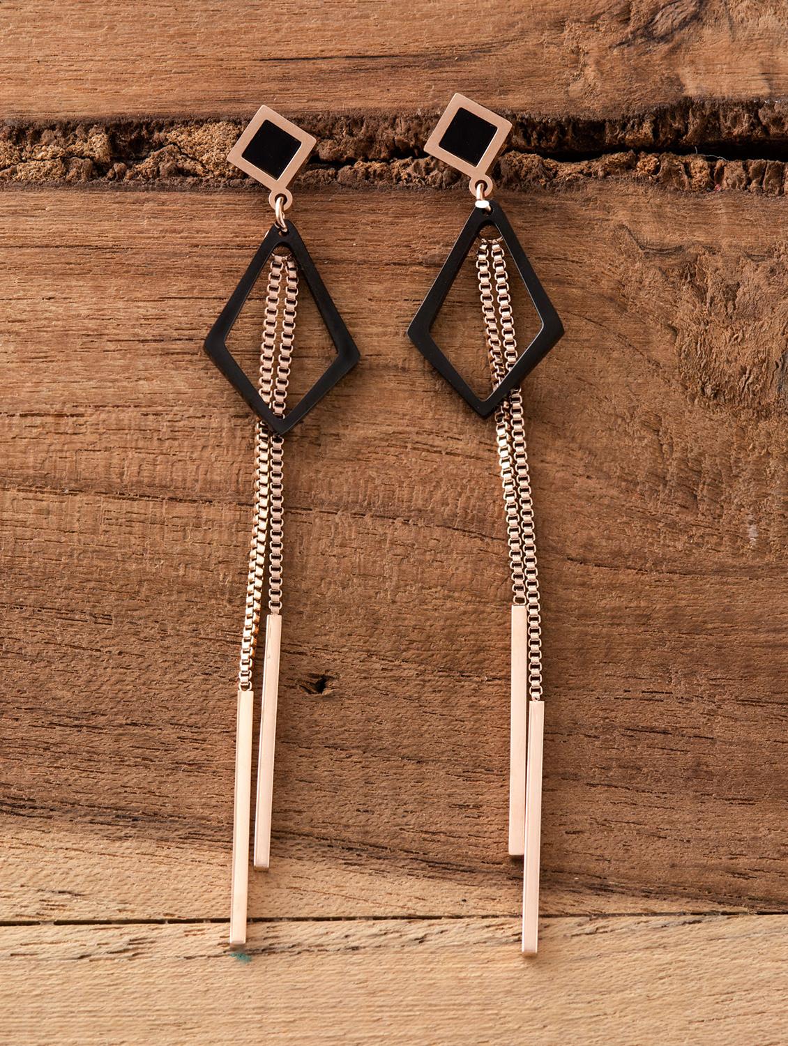 black metal drop earring - 16952914 - Zoom Image - 1