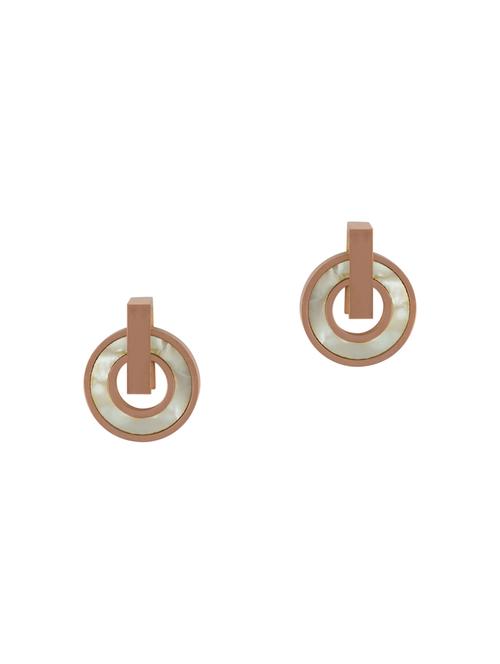 gold metal studs earring - 16952922 - Standard Image - 1