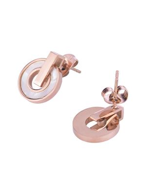 gold metal studs earring - 16952922 - Standard Image - 2