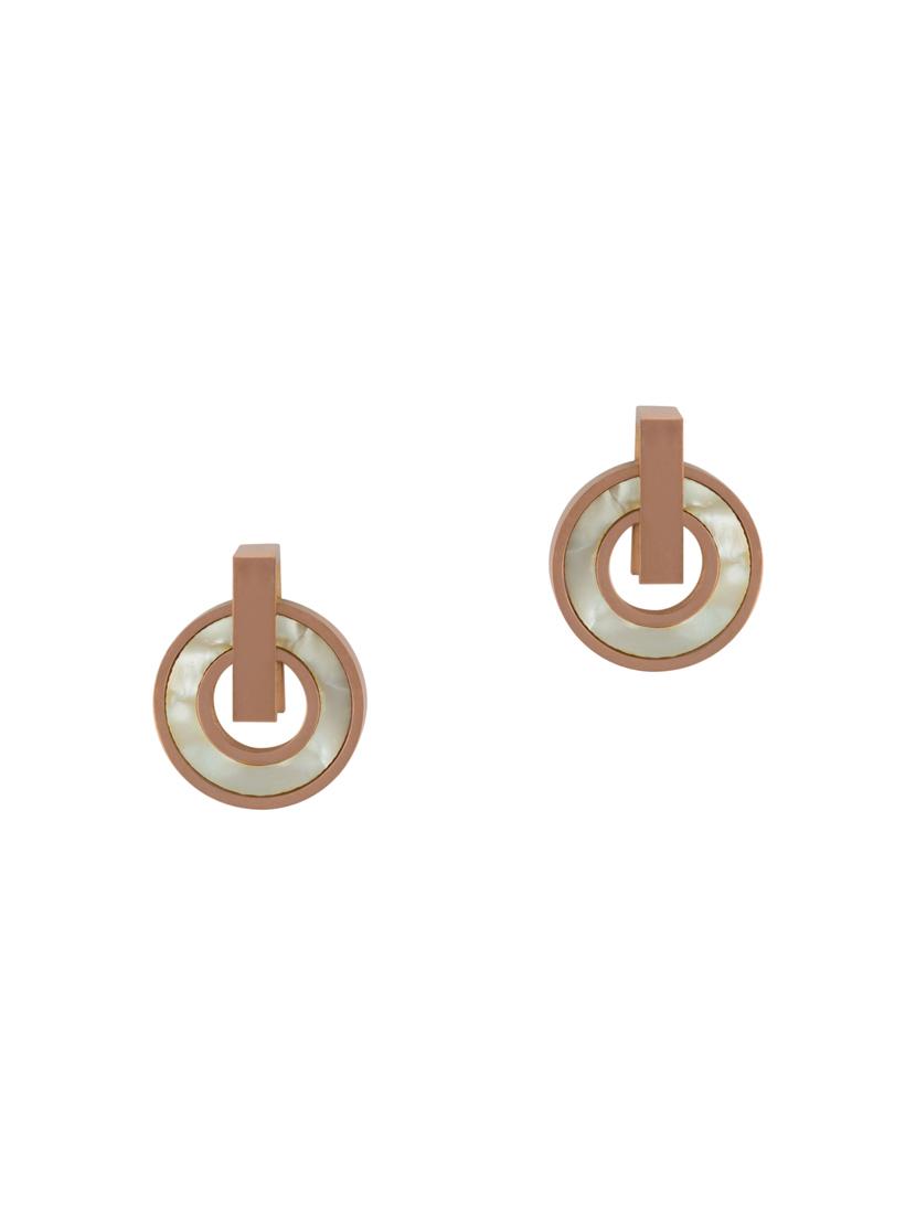 gold metal studs earring - 16952922 - Zoom Image - 1