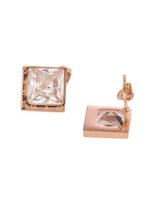 gold metal studs earring - 16952926 - Standard Image - 2